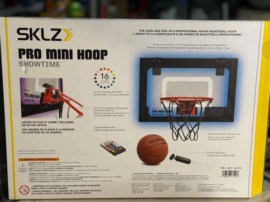 SKLZ Pro Mini Hoop Showtime LED Basketball