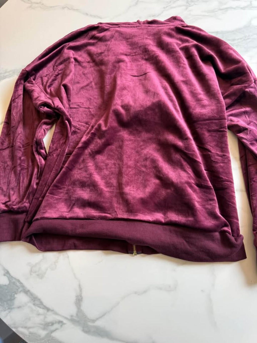 Black Bow Velour Hoodie Jogger Set L/G