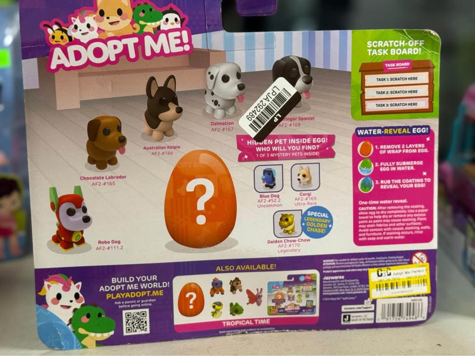 Adopt Me! Perfect Pups Figures w Mystery Egg & Virtual Code