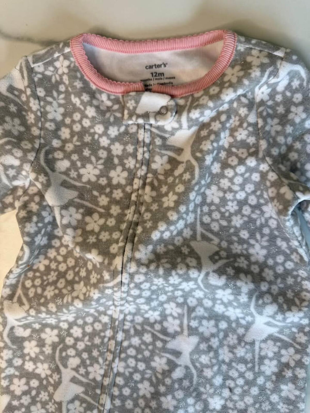 Carter's 12m Ballerina Fleece Footed Sleeper