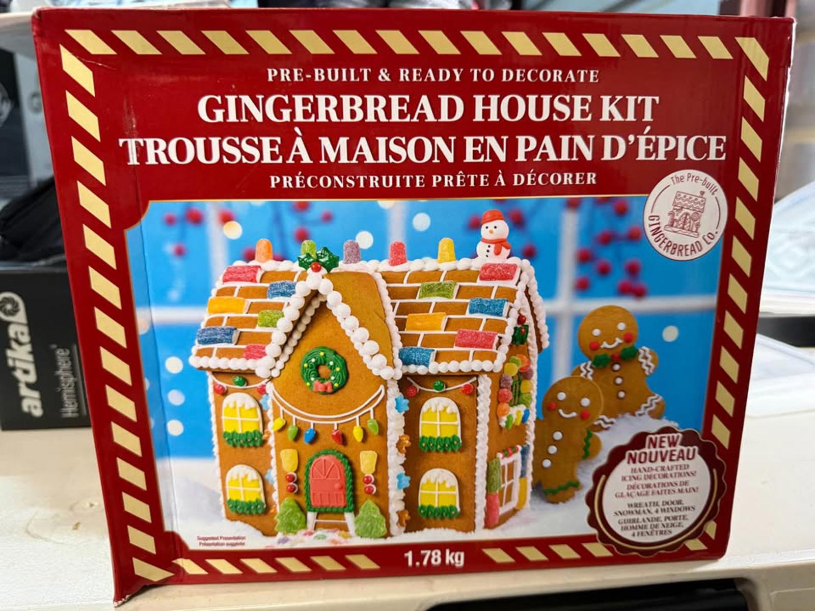 Pre-Built Gingerbread House Kit