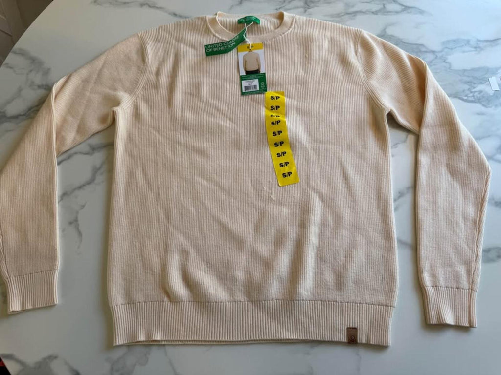 United Colors of Benetton light beige S/P Mens sweater