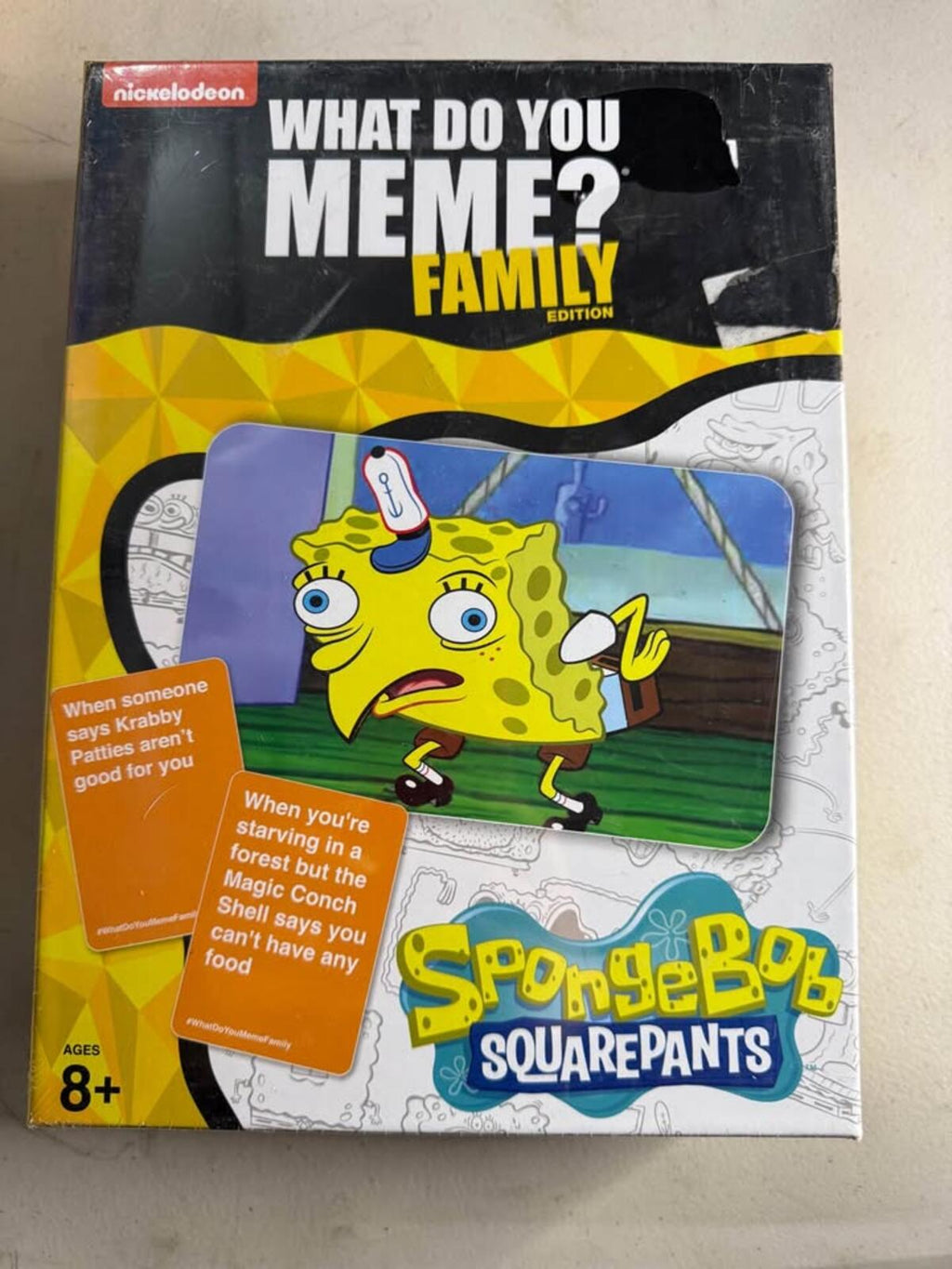 Nickelodeon What Do You Meme? Family Edition SpongeBob SquarePants Game
