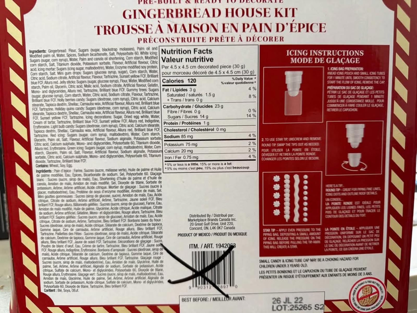 Pre-Built Gingerbread House Kit