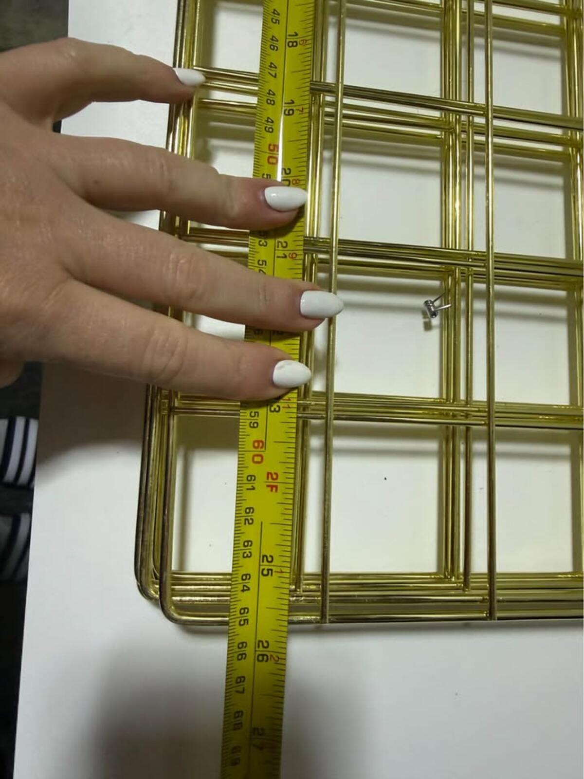 Gold Wire Grid Wall Decor Panels
