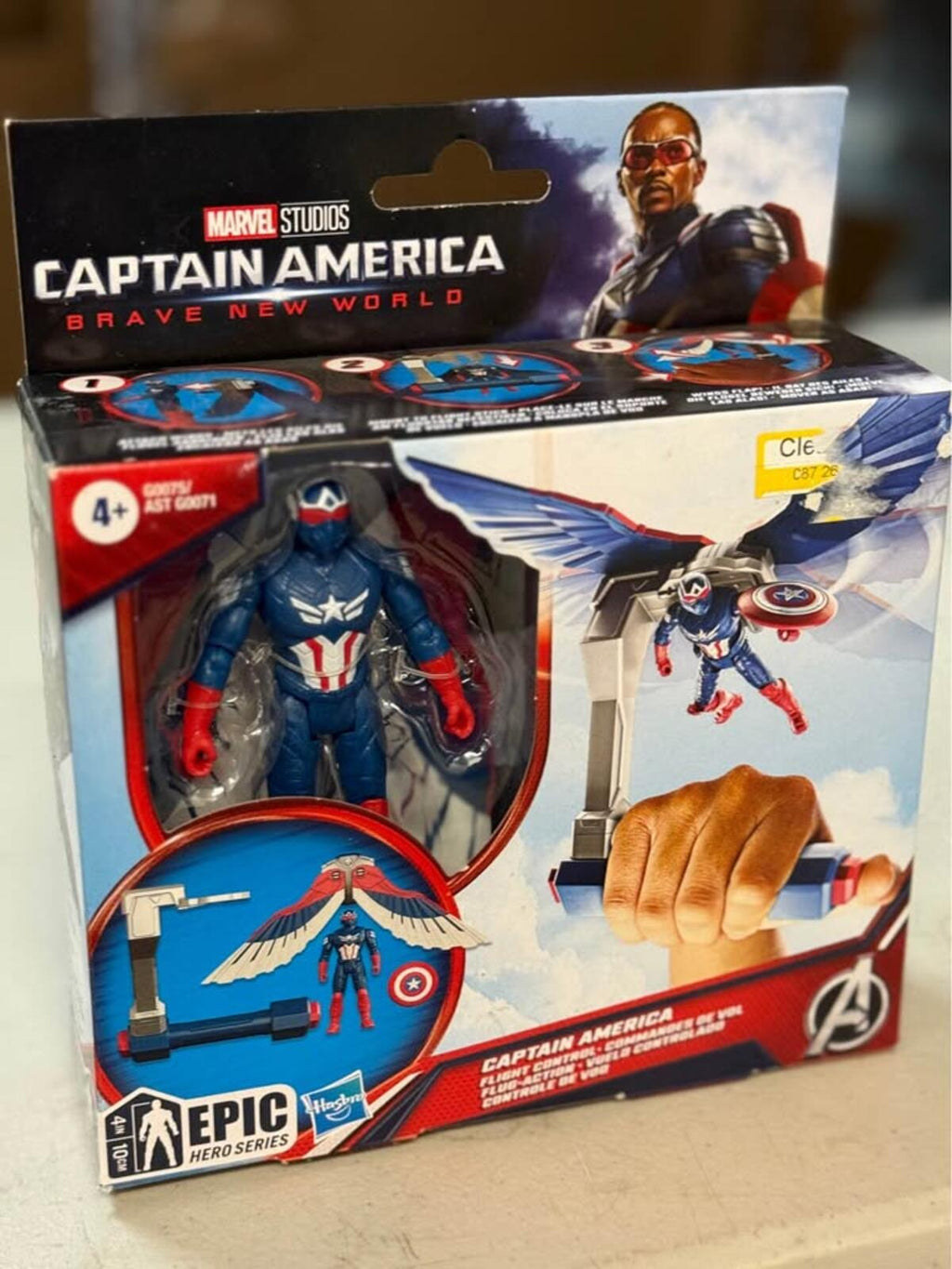 Marvel Studios Captain America Brave New World Epic Hero Series Action Figure Hasbro