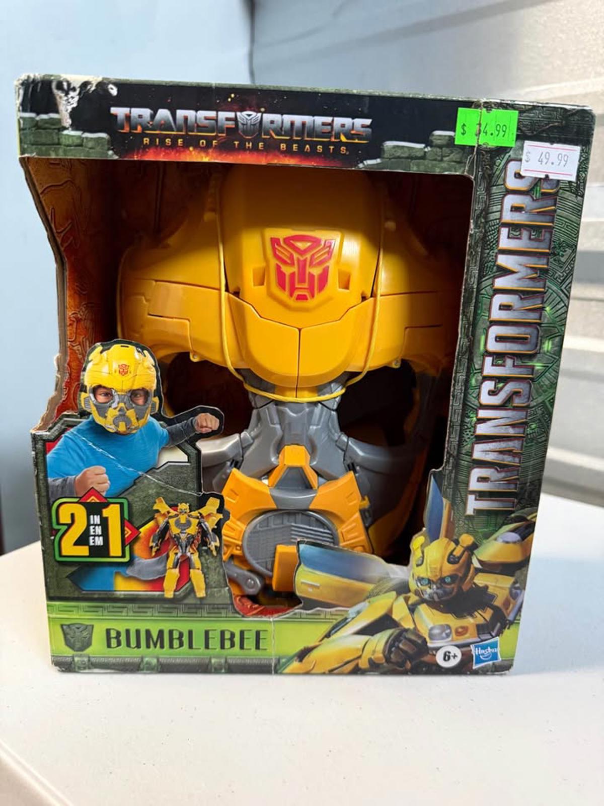 Transformers Rise of the Beasts Bumblebee 2-in-1 Mask Toy Hasbro