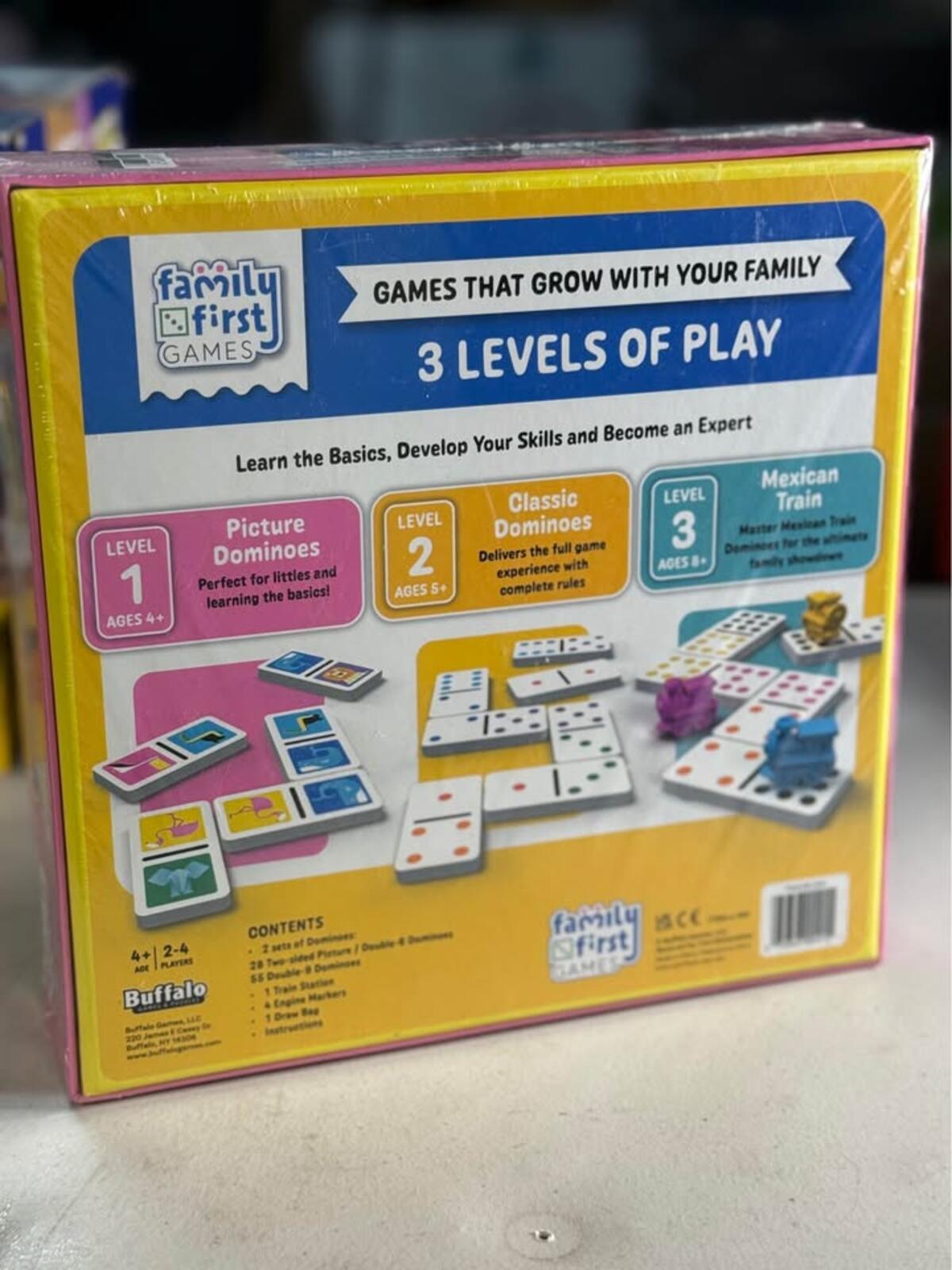 Family First Games Dominoes and Mexican Train game