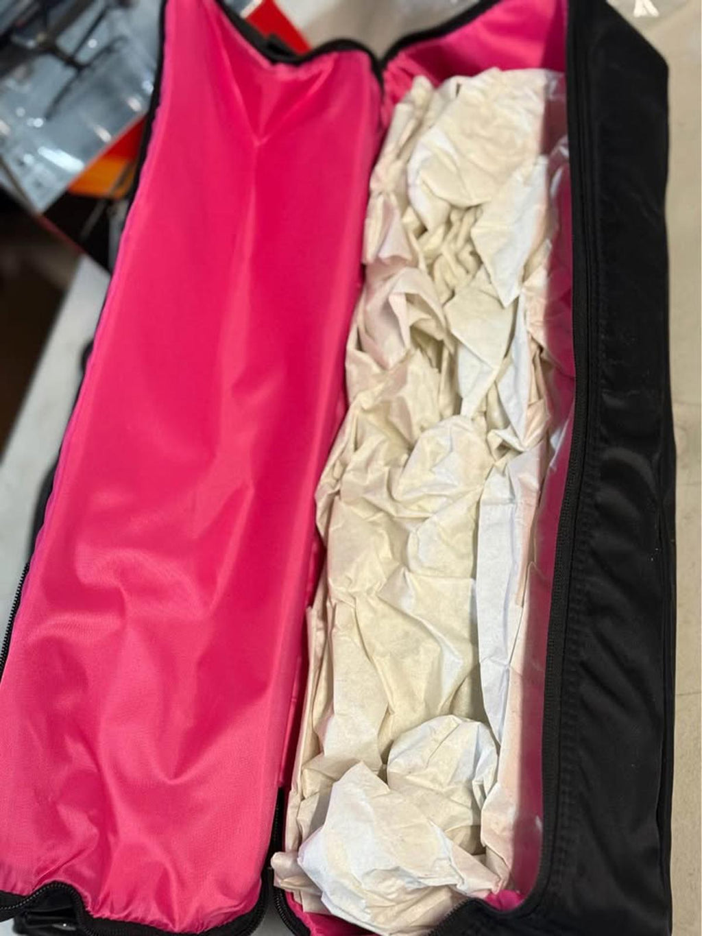 mine. Black Duffle Bag Pink Lining