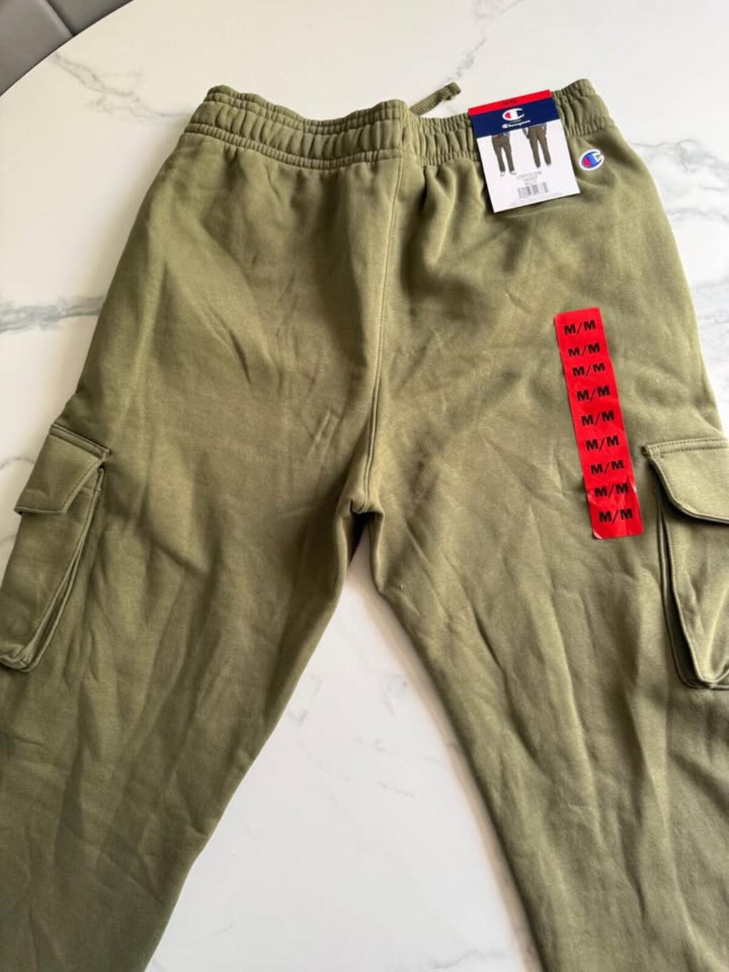 New Champion Olive Green Cargo Sweatpants M/M