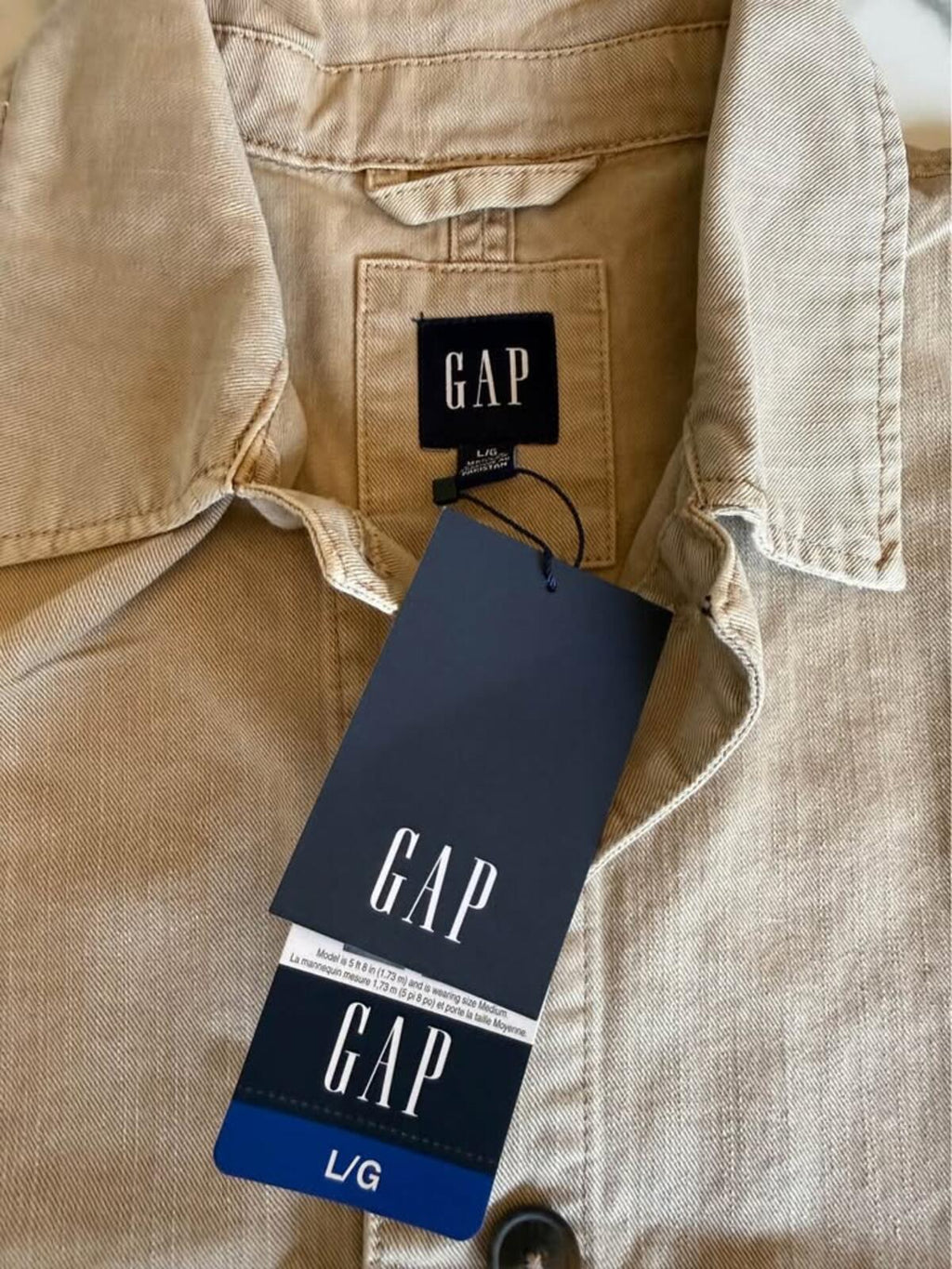 GAP Tan Utility Jacket Large