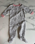 Carter's 12m Grey Ballerina Floral Footed Sleeper