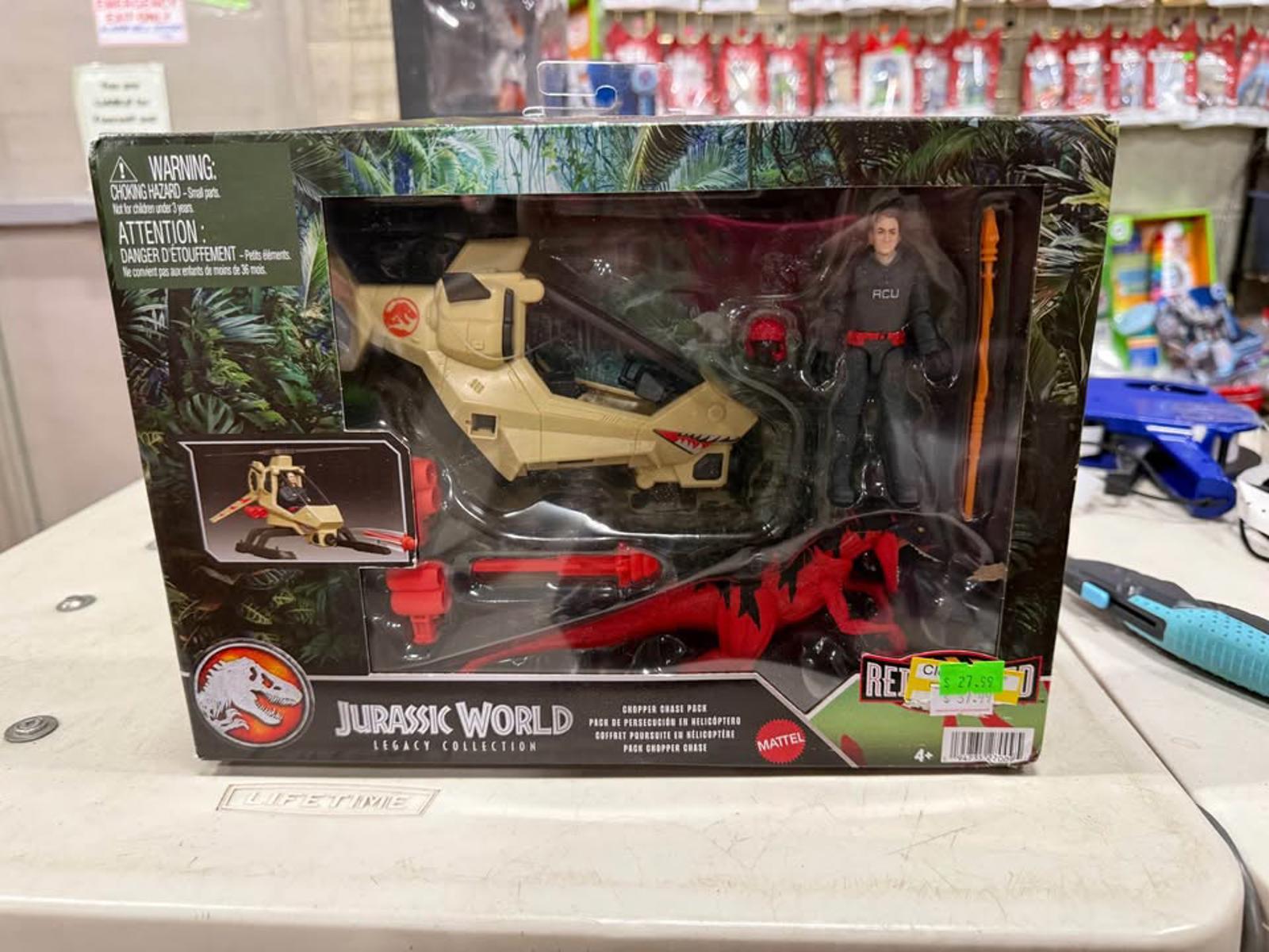 Jurrasic world chopper chase pack