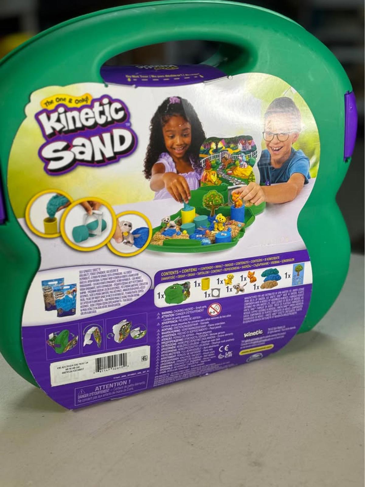 New Kinetic Sand Diggin' Dog Park Playset