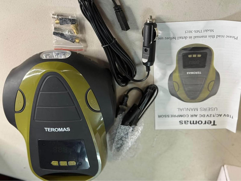 TEROMAS Portable AC/DC Air Compressor TMS-3015 for Car & Home