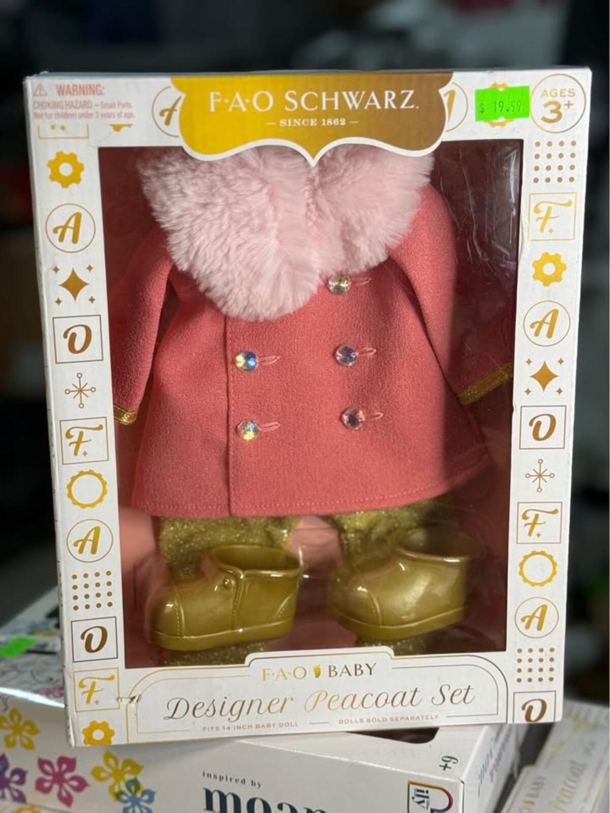 FAO Schwarz Designer Peacoat Set for 14 inch Baby Doll