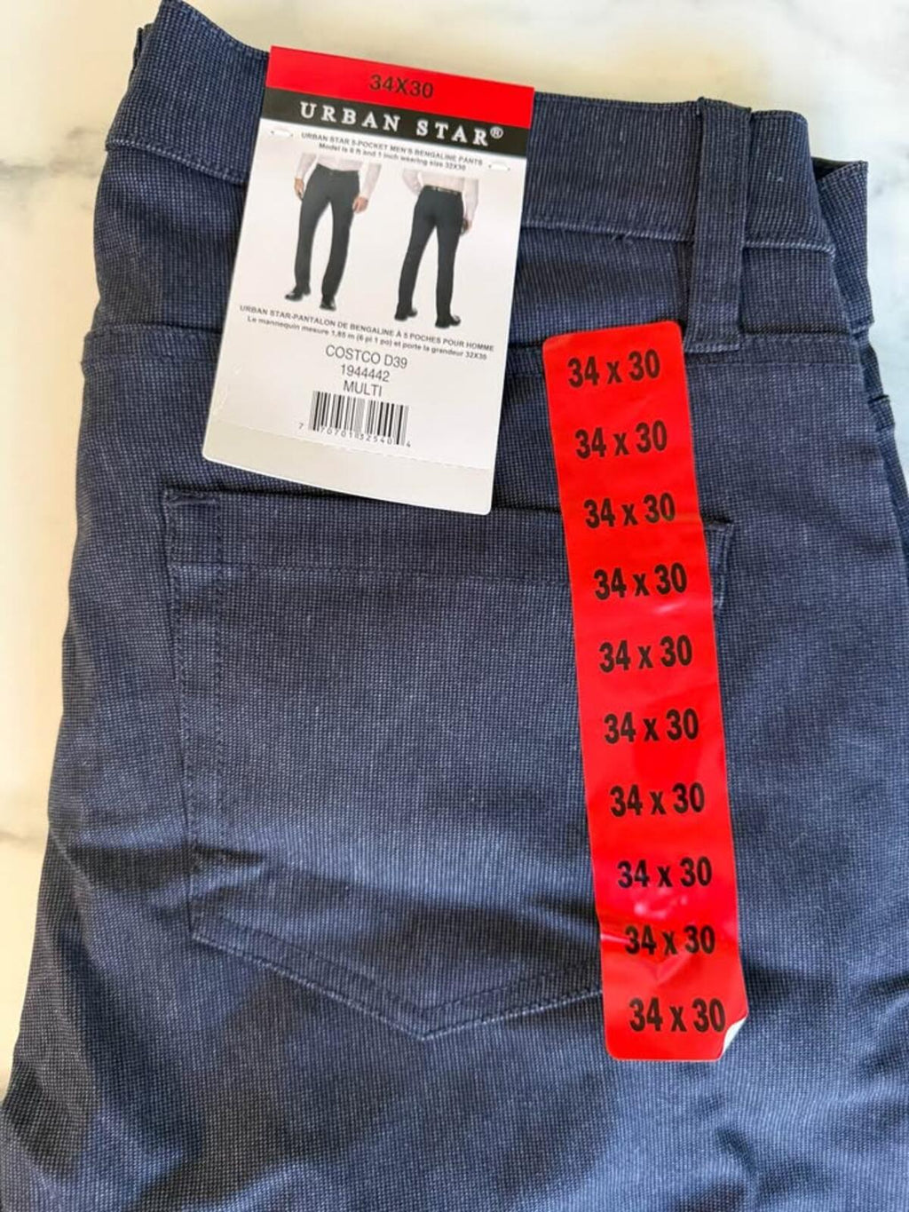 Urban Star Men's Pants 34x30 NWT
