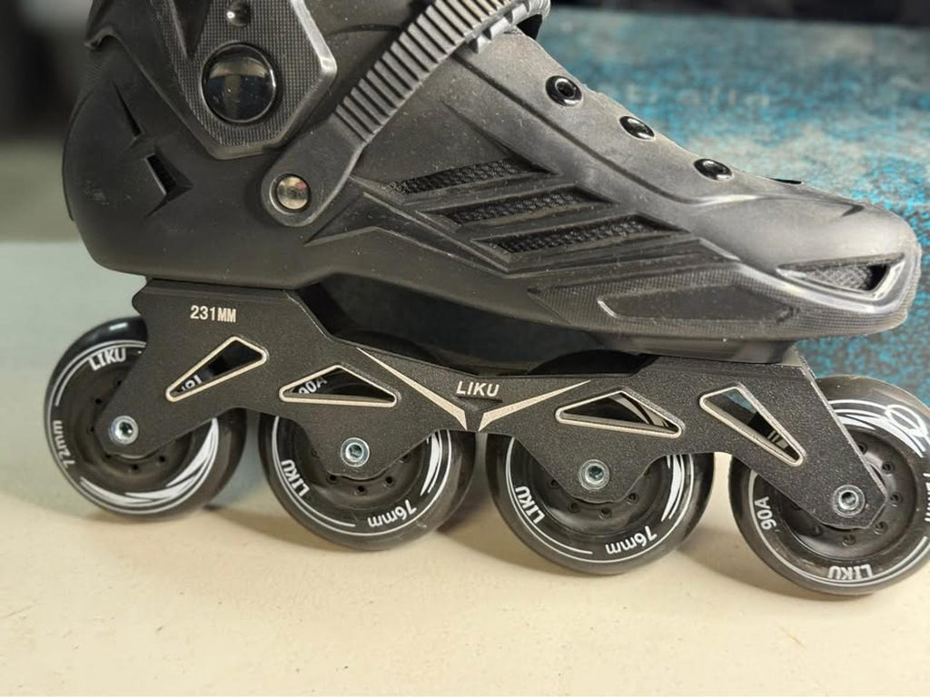 New LIKU Black Inline Skates w/ Accessories