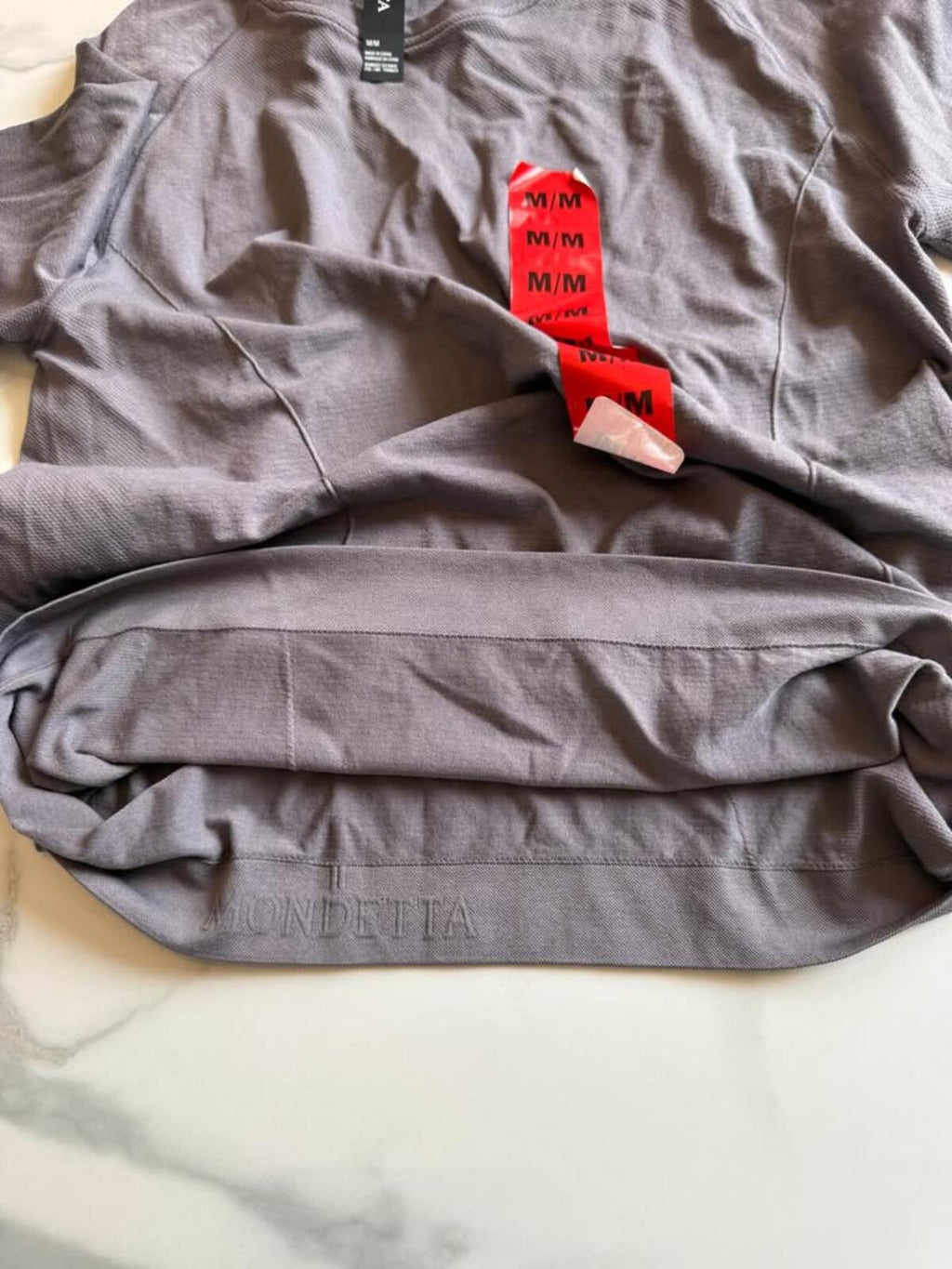 Mondetta Gray Long Sleeve Athletic Top M/M