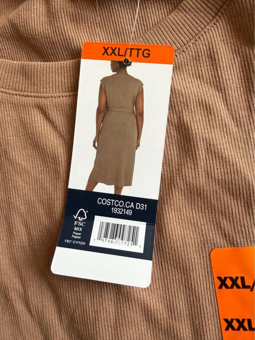 Lands' End Sleeveless Rib Knit Dress XXL/TTG