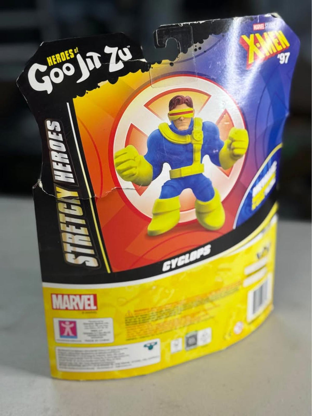 Heroes of Goo Jit Zu Marvel X-Men '97 Cyclops Stretchy Figure NIB
