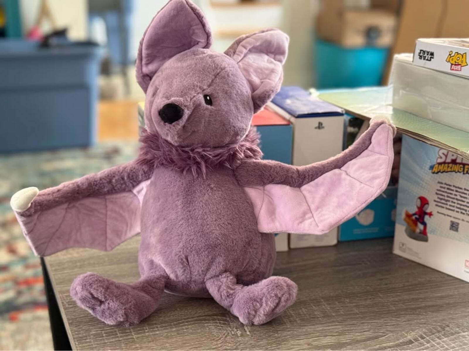 Giggle Scape Purple Bat Plush Toy