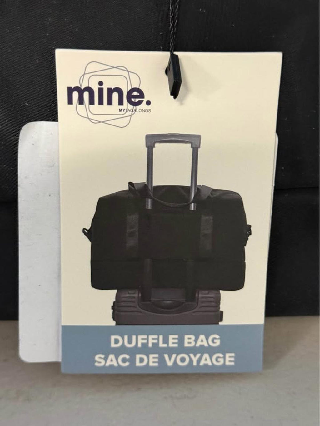 mine. Black Duffle Bag Pink Lining