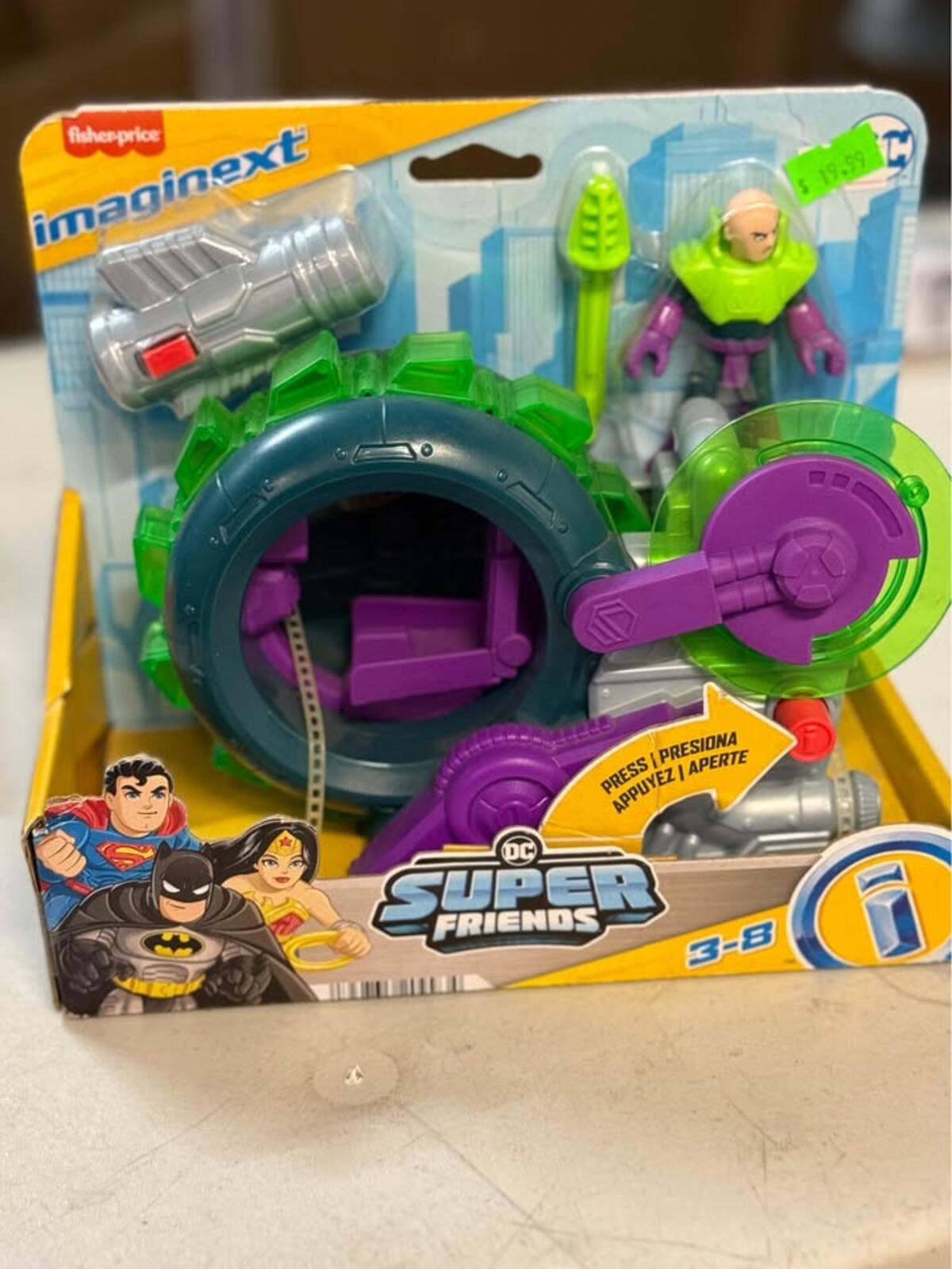 Fisher-Price Imaginext DC Super Friends Lex Luthor Spinning Saw Vehicle