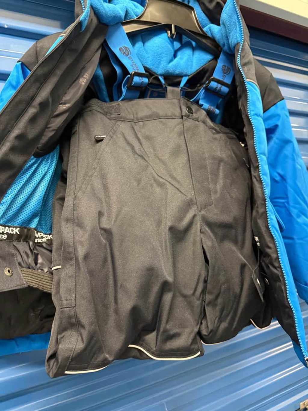 Stormpack Sunice Boys Snowsuit Size 8 Blue Black
