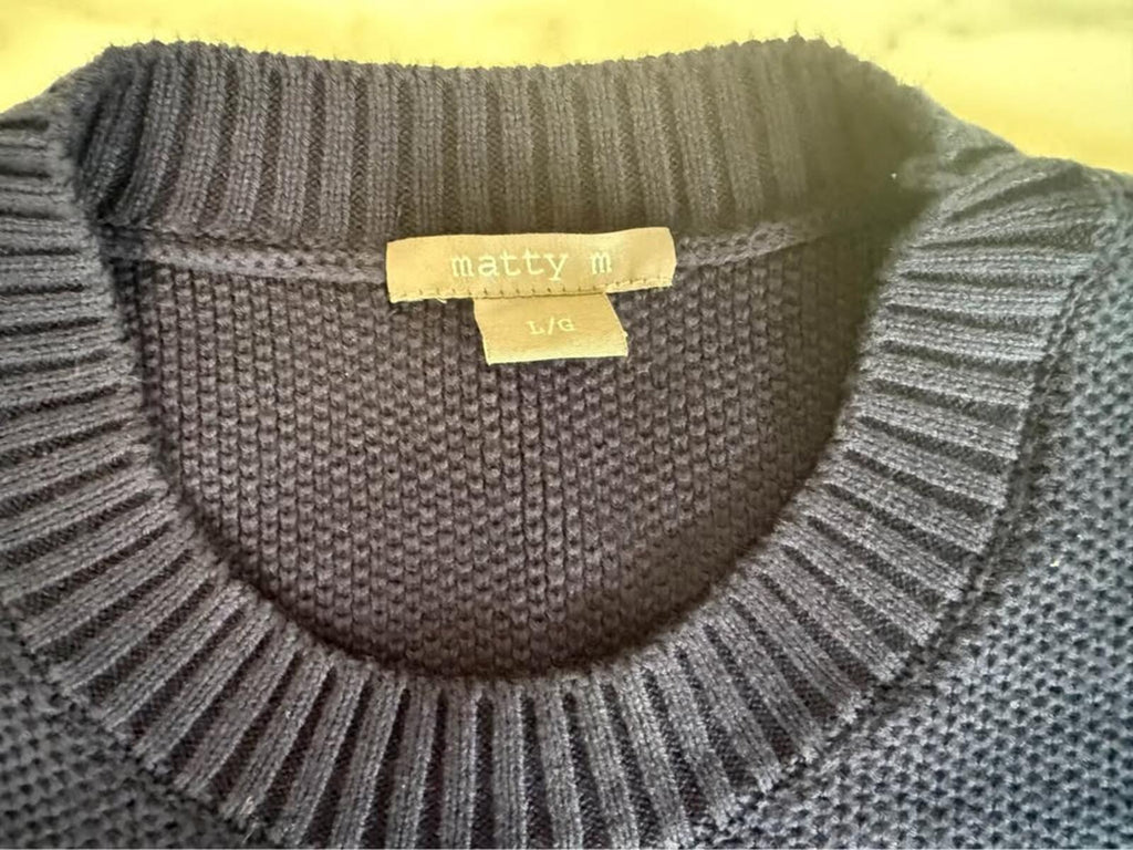 Matty M Navy Blue Sweater L/G