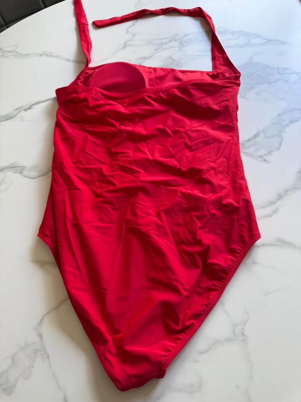 Women’s red bathing suit with tummy control. Size XL