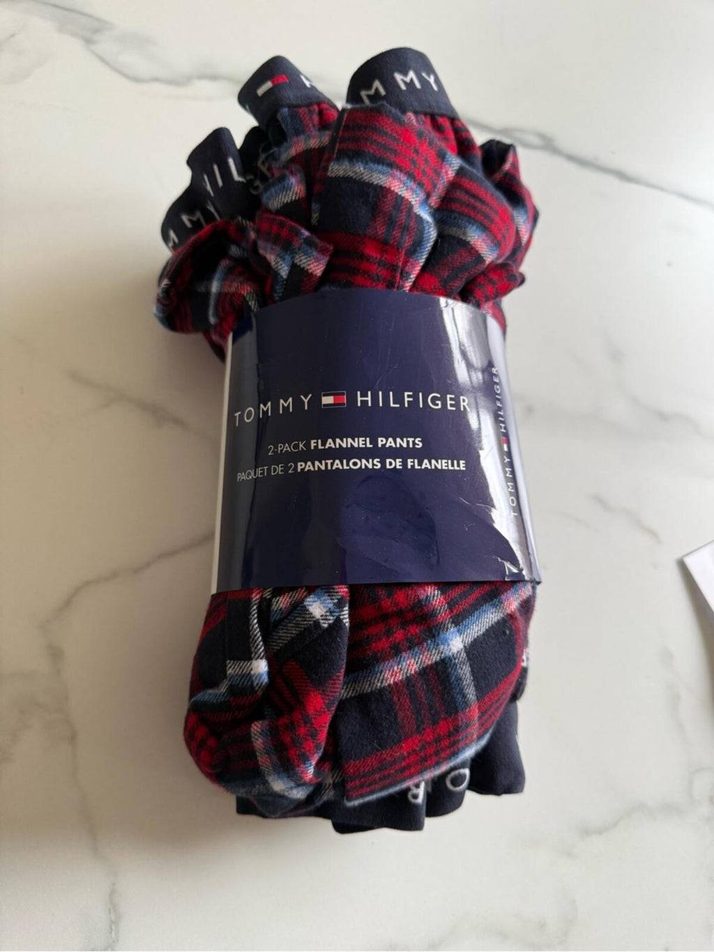 Tommy Hilfiger Black & Red Plaid Flannel Lounge Pants - 2 Pack