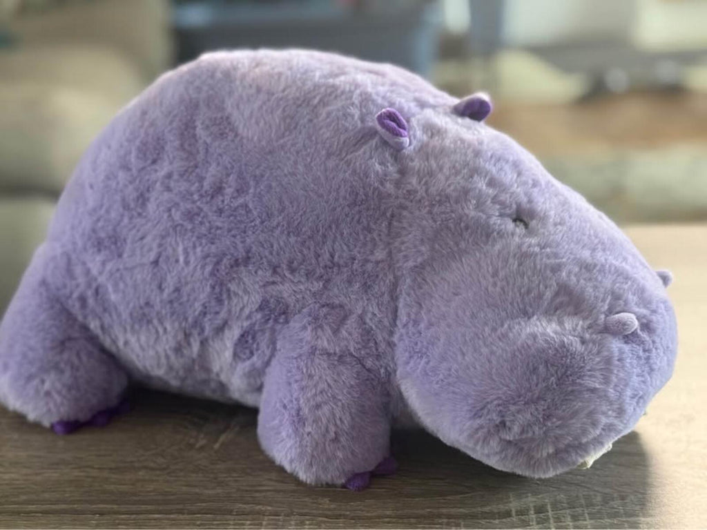 Purple Hippo Plush Toy