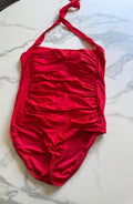Women’s red bathing suit with tummy control. Size XL