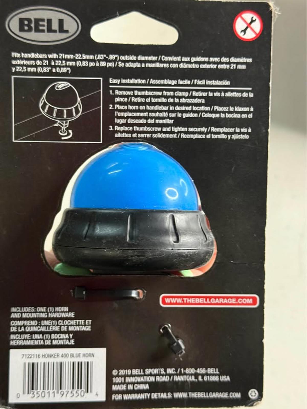 Bell Honker 400 Blue Dome Horn Bicycle Bell