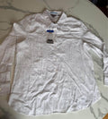 Ted Baker White Long Sleeve Button-Up Shirt Large New with Tags