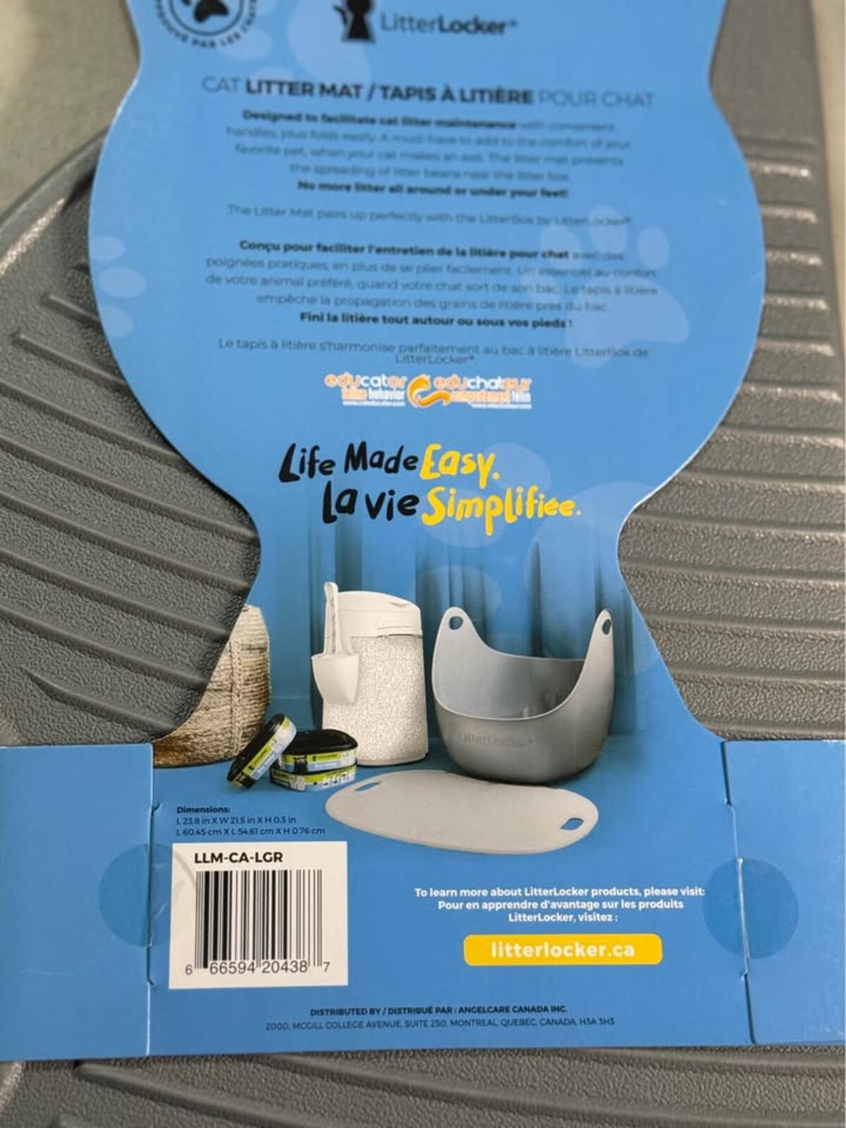 LitterLocker Cat Litter Mat - Easy Clean!
