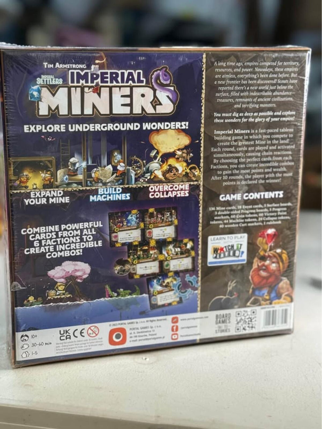 Imperial Settlers Miners Board Game