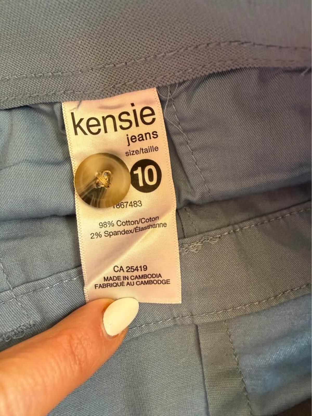 Kensie Jeans Mid Rise Chino Trousers Size 10