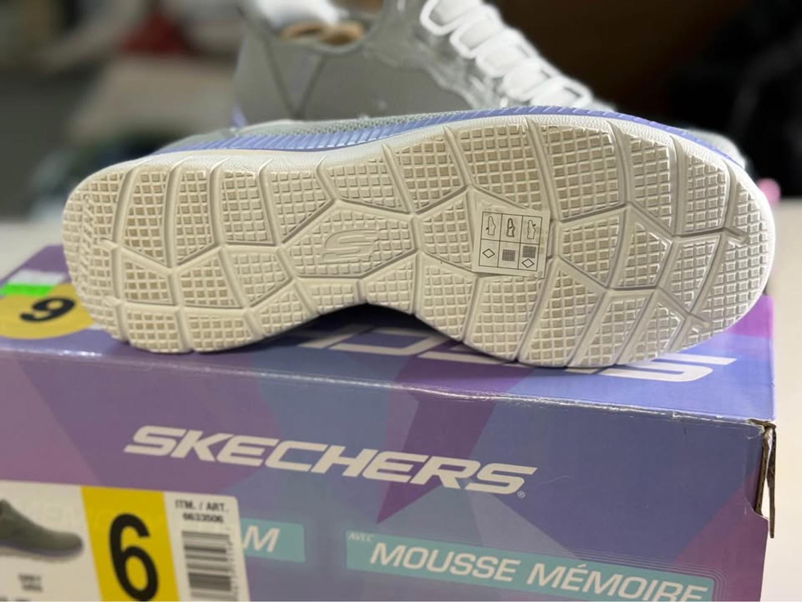 Skechers Grey Memory Foam Shoes Size 6