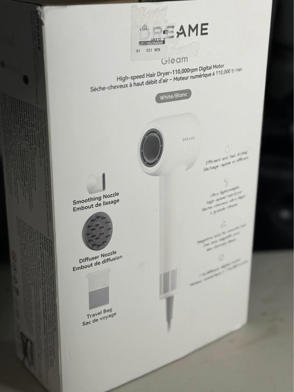 DREAME Gleam High-speed Hair Dryer White