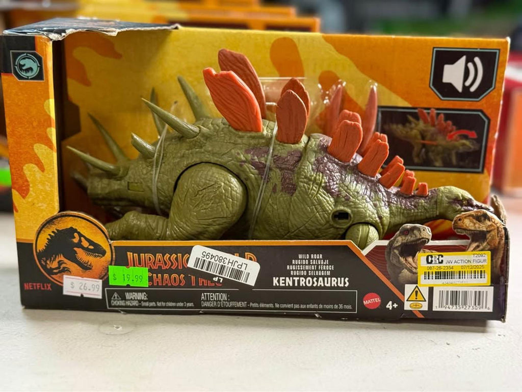 Jurassic World Chaos Theory Wild Roar Kentrosaurus action figure