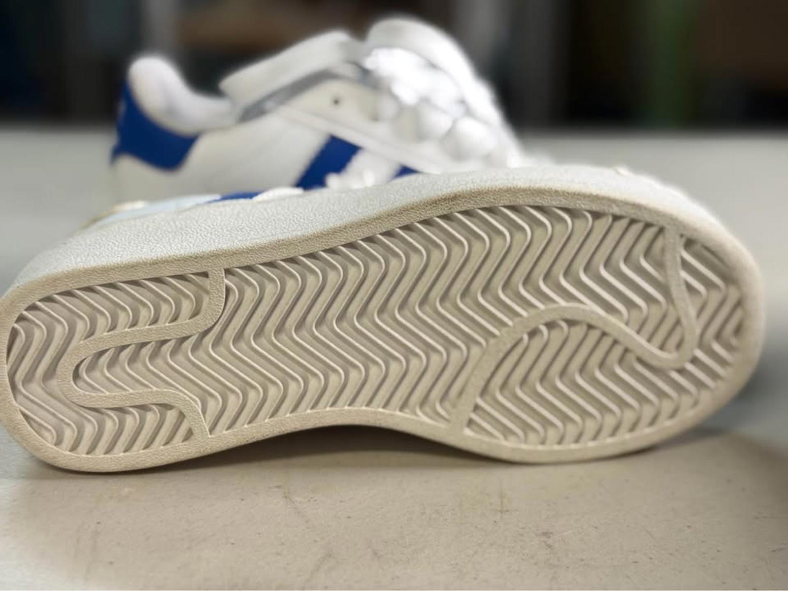 Adidas Superstar White Blue Sneakers kids size 13