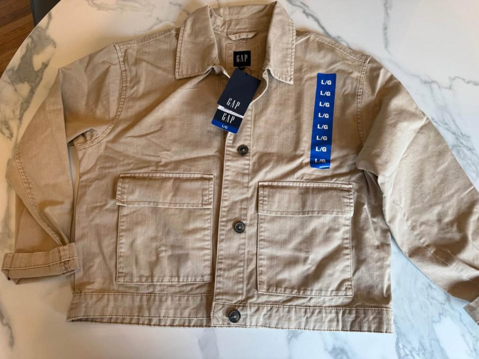GAP Tan Utility Jacket Large