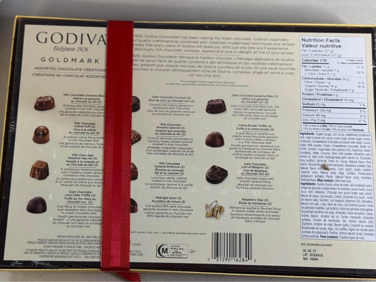 Godiva Goldmark Assorted Chocolate Creations 11.3 oz