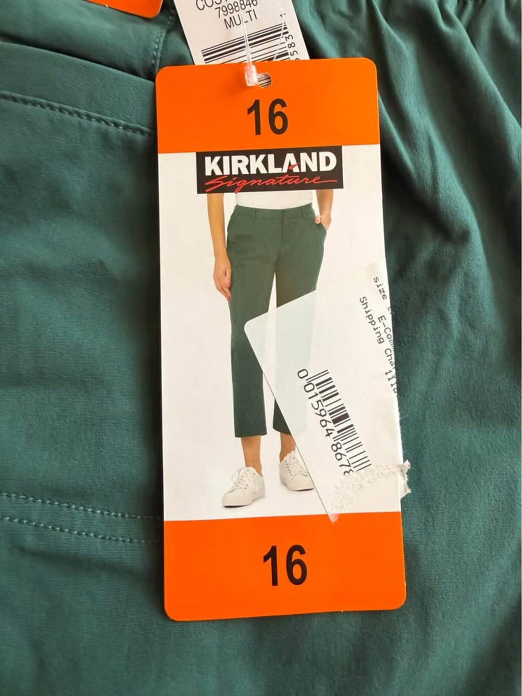 Kirkland Signature Green/Teal Pants Size 16