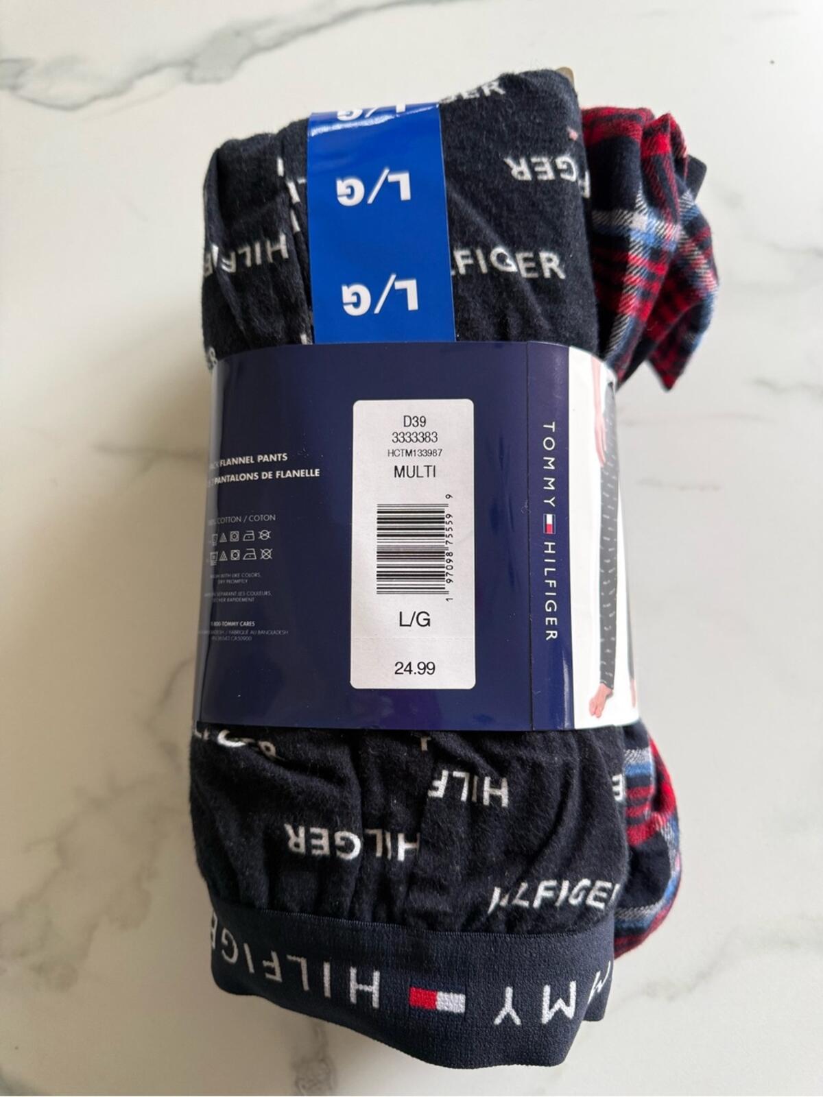 Tommy Hilfiger Black & Red Plaid Flannel Lounge Pants - 2 Pack