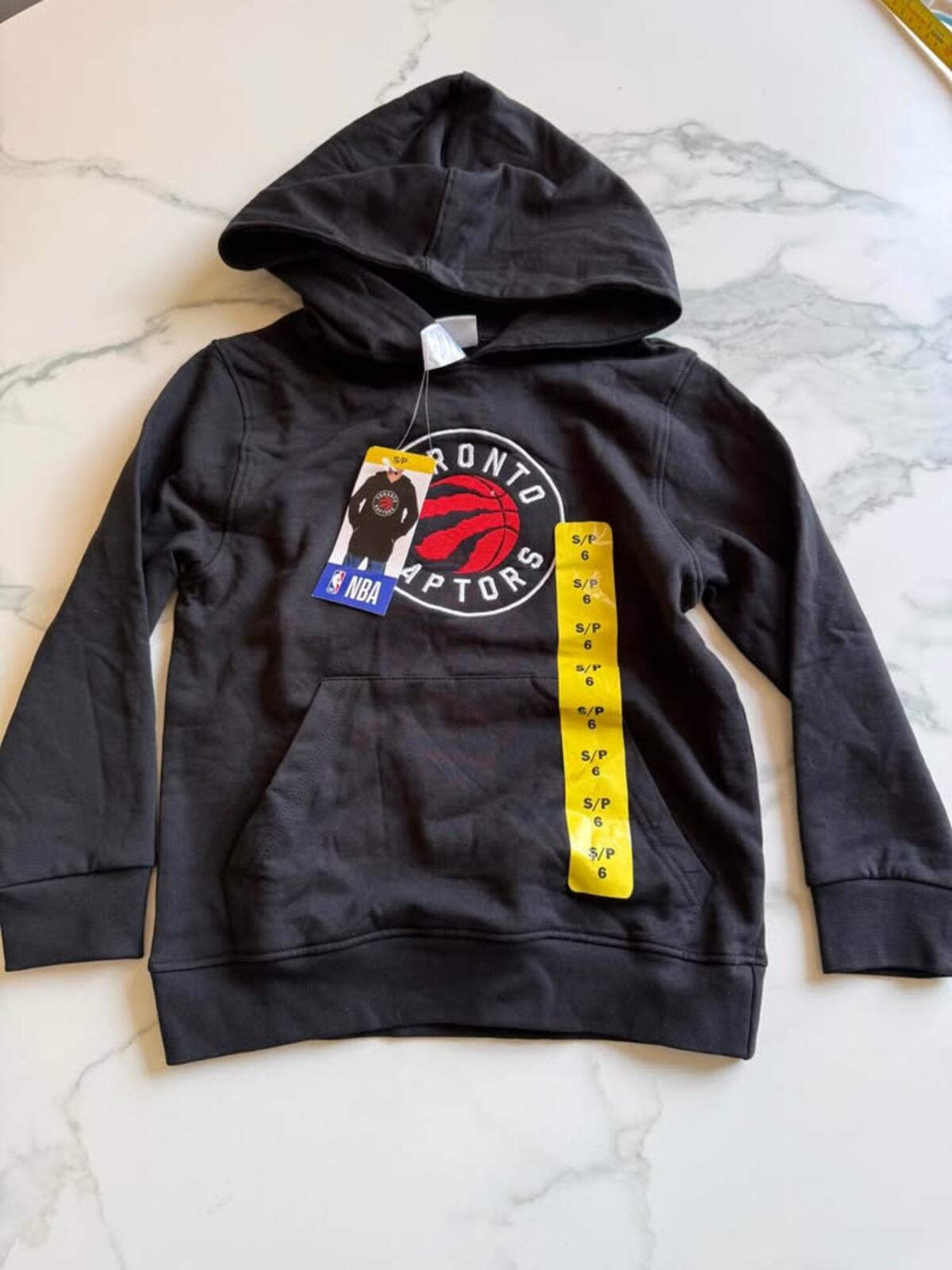 NBA Toronto Raptors Hoodie Size 6-7