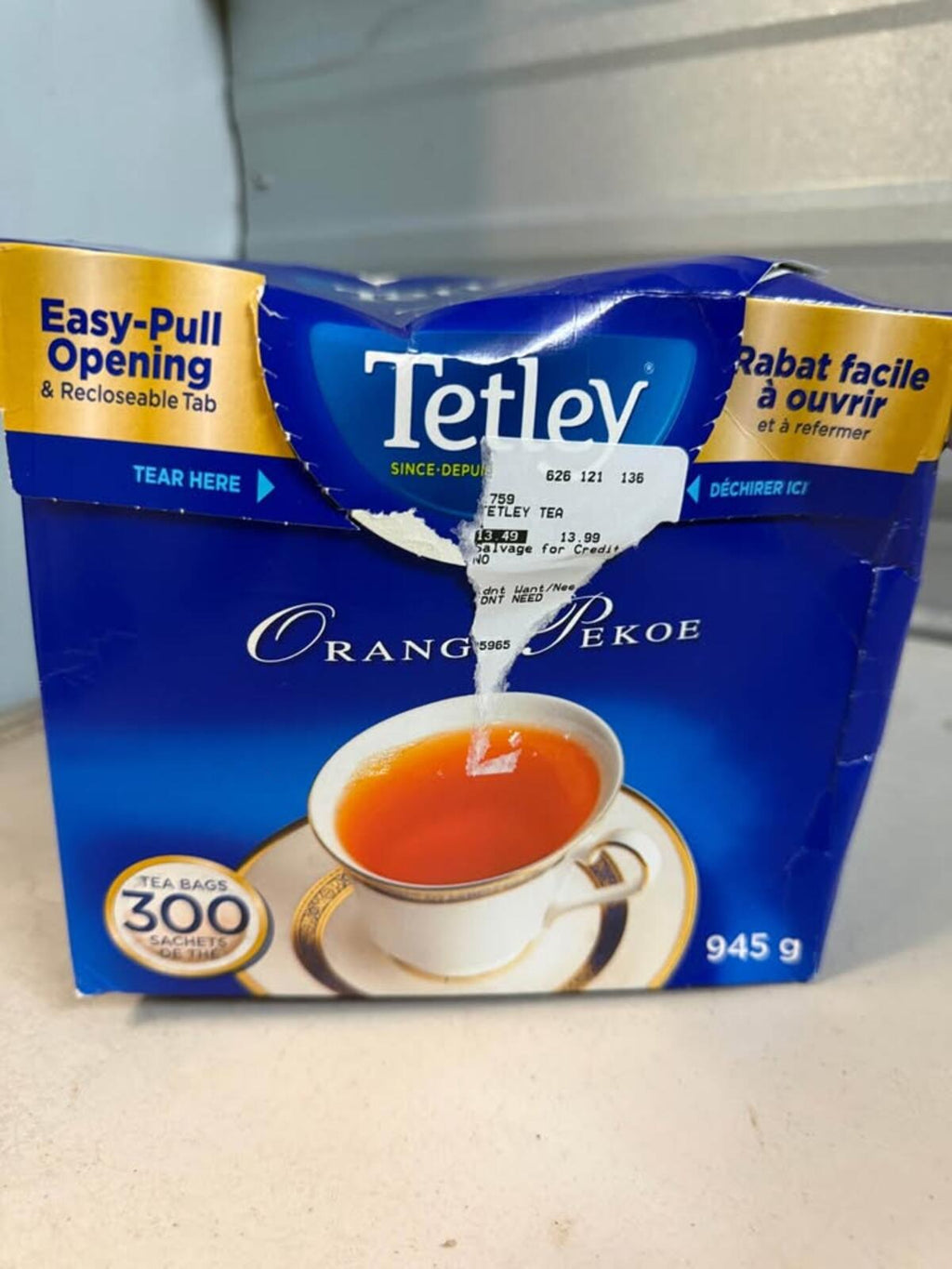 Tetley Orange Pekoe Tea 300 Tea Bags