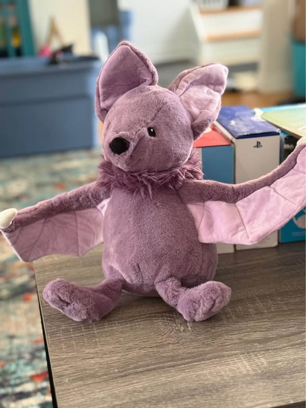 Giggle Scape Purple Bat Plush Toy